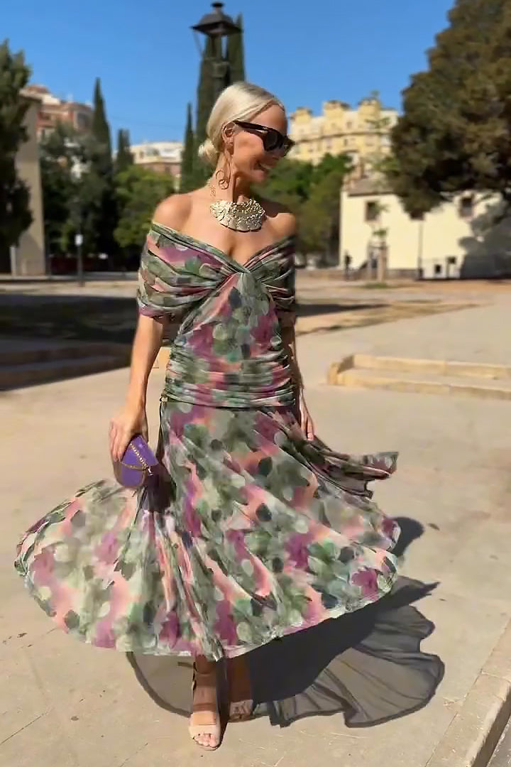 PRISCILLA | Sukienka Maxi z Tiulu