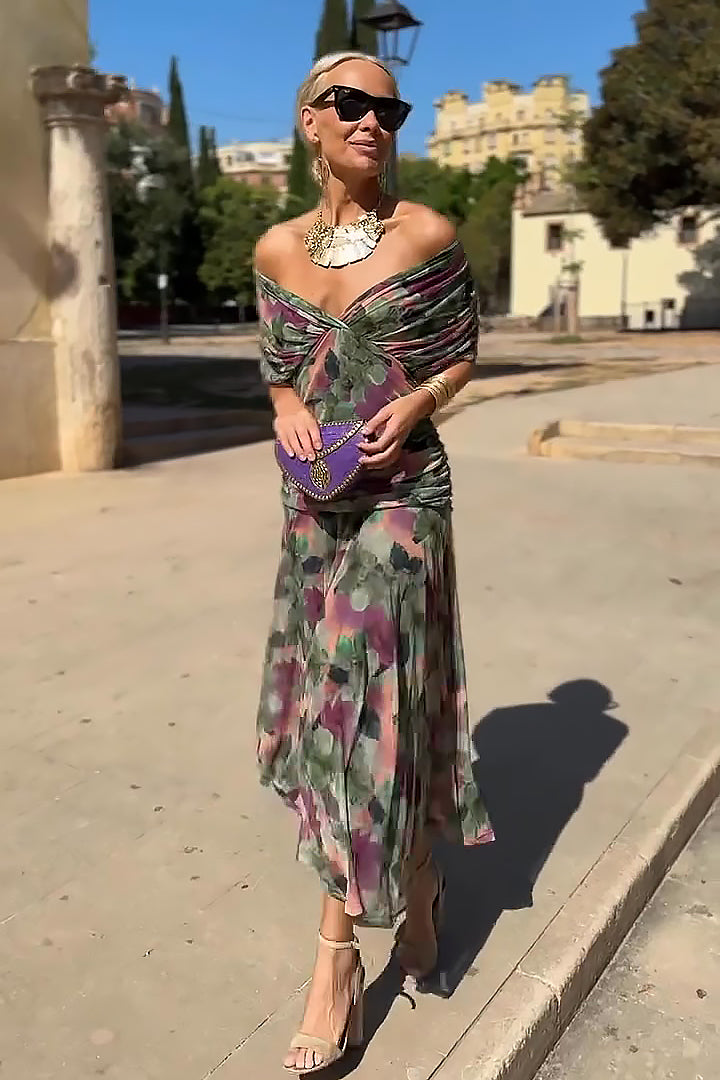 PRISCILLA | Sukienka Maxi z Tiulu