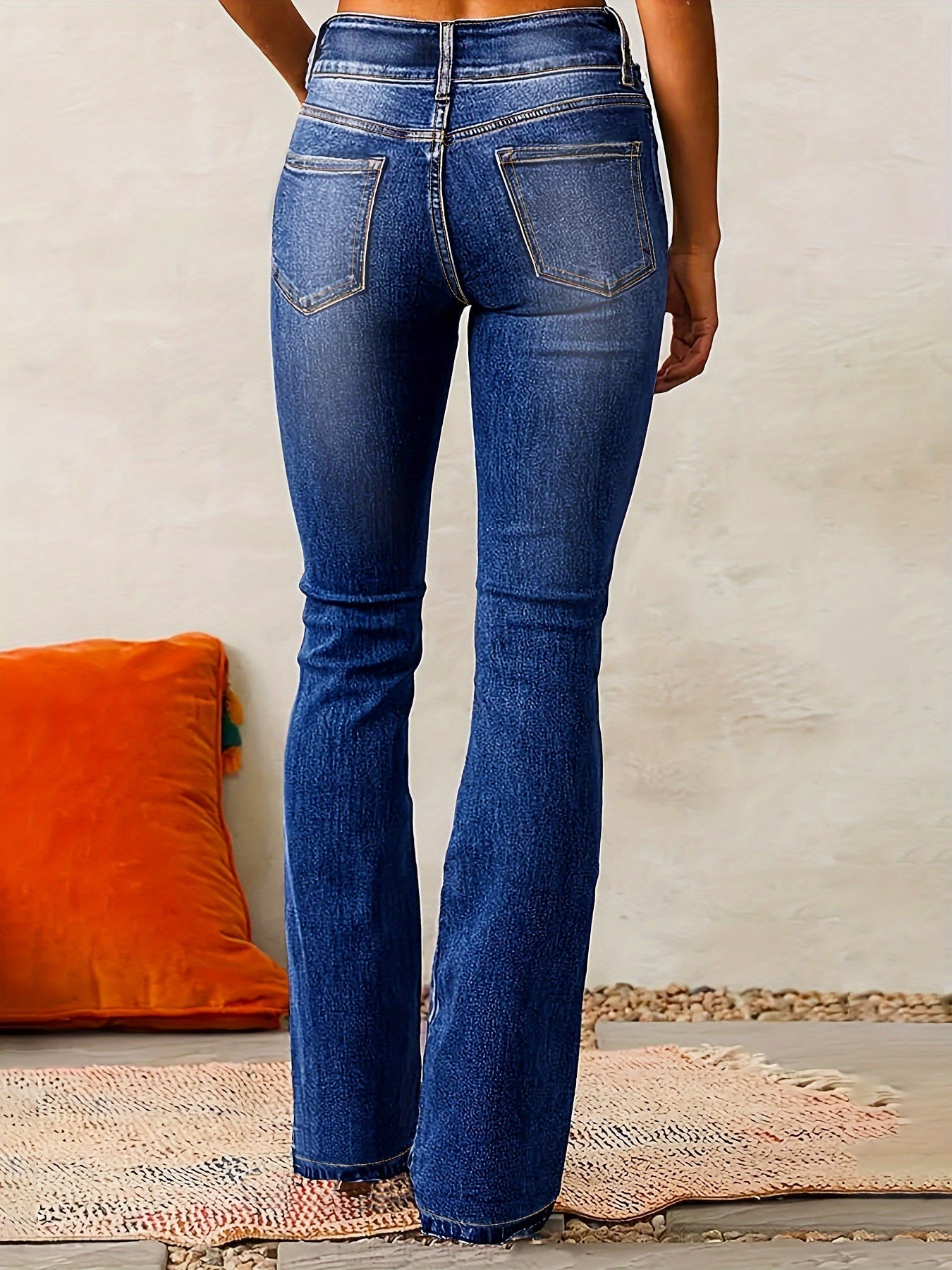 Natalia | Jeans z wysokim stanem i kobiecym krojem flare