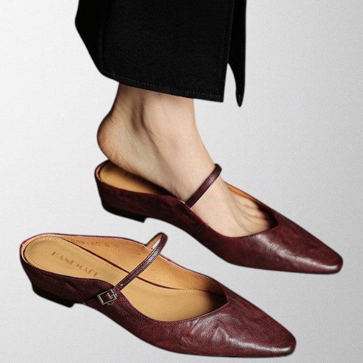 Olivia - Genuine Leather Mules
