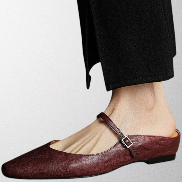 Olivia - Genuine Leather Mules