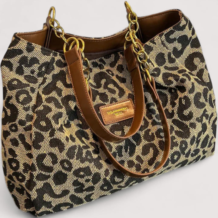 Olivia – Leopard Canvas Shopping Bag