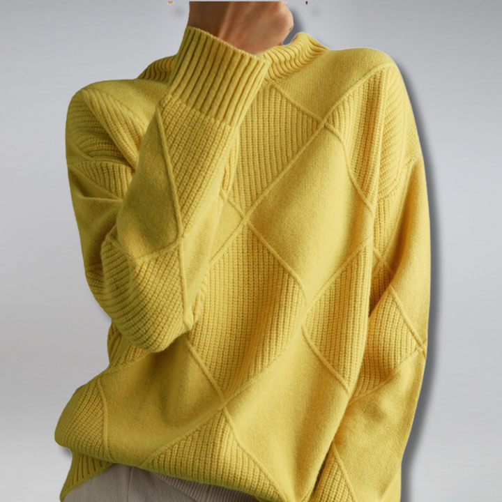 Adelle™ | Comfortable High Neck Jumper