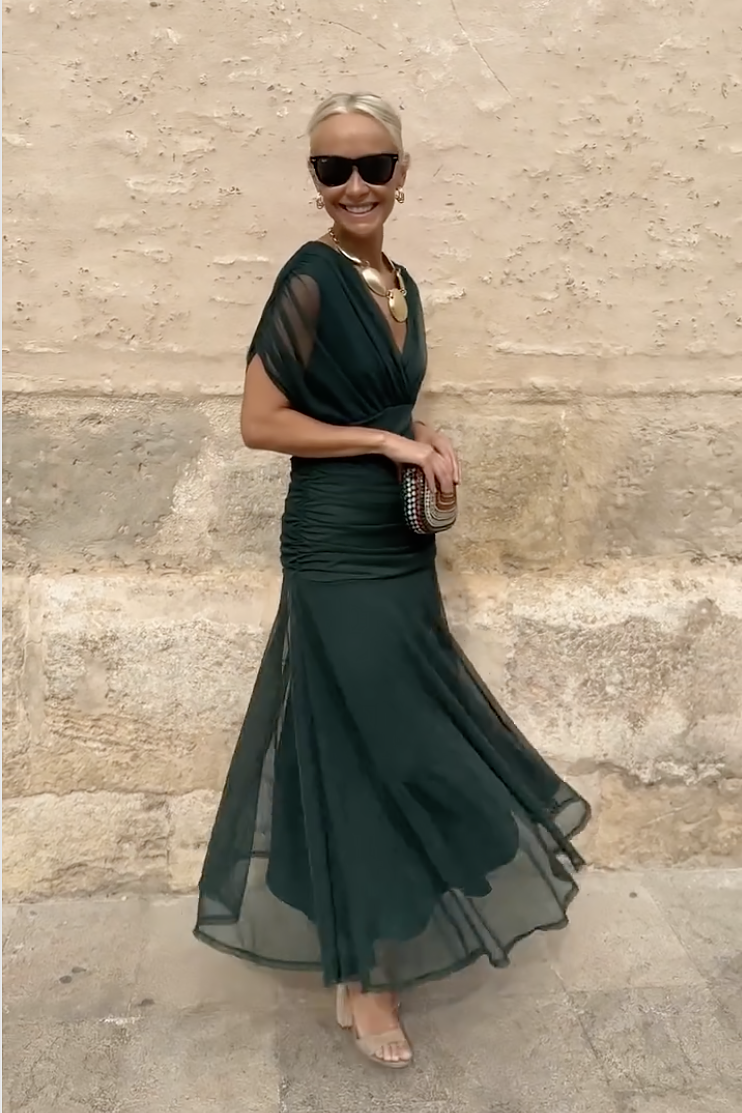 PRISCILLA | Sukienka Maxi z Tiulu