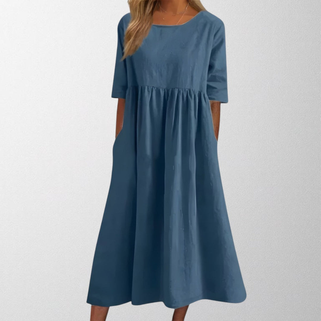 Olivia - Flattering Cotton Dress