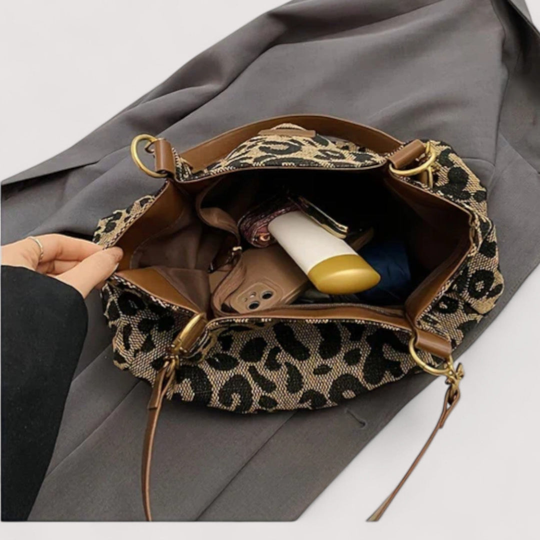 Olivia – Leopard Canvas Shopping Bag