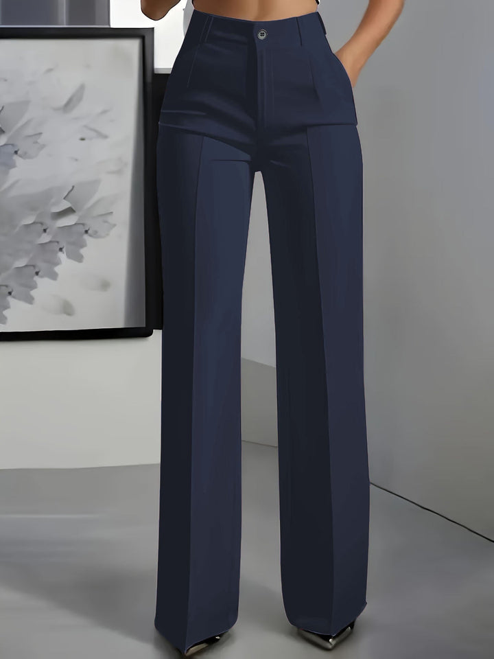 Charlotte - High waisted trousers with an elastic waistband