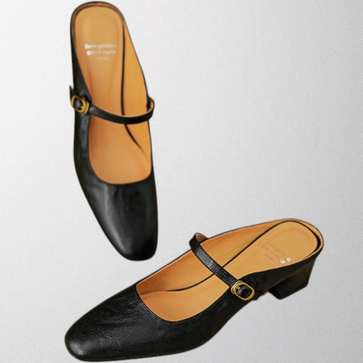 Olivia – Genuine Leather Mules