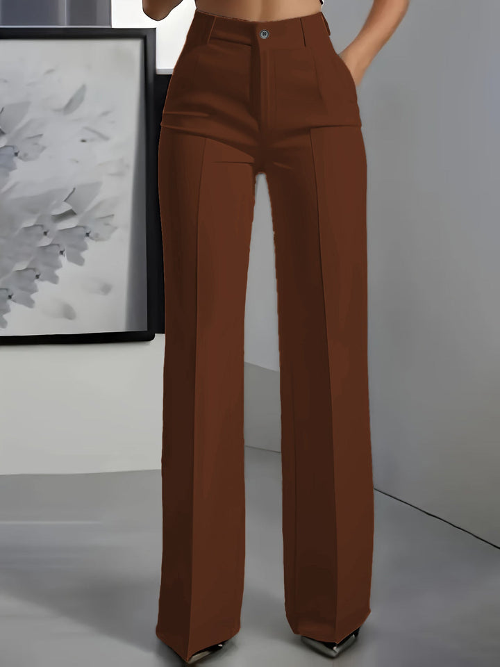 Charlotte - High waisted trousers with an elastic waistband
