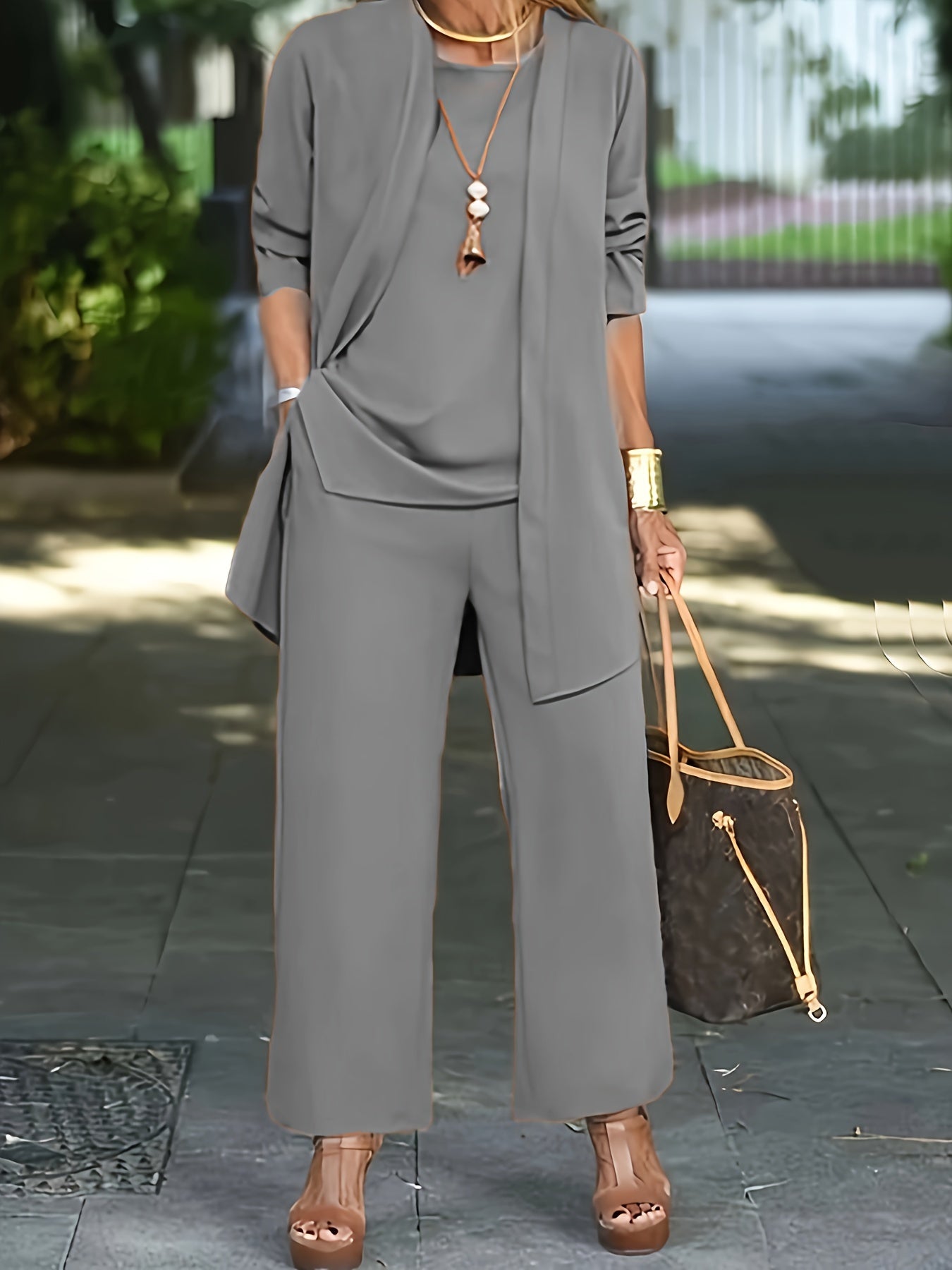 LAYLA | Stylowy Chic Trzyczęściowy Zestaw