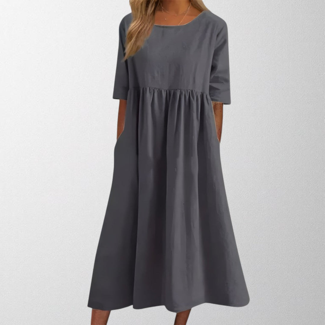 Olivia - Flattering Cotton Dress