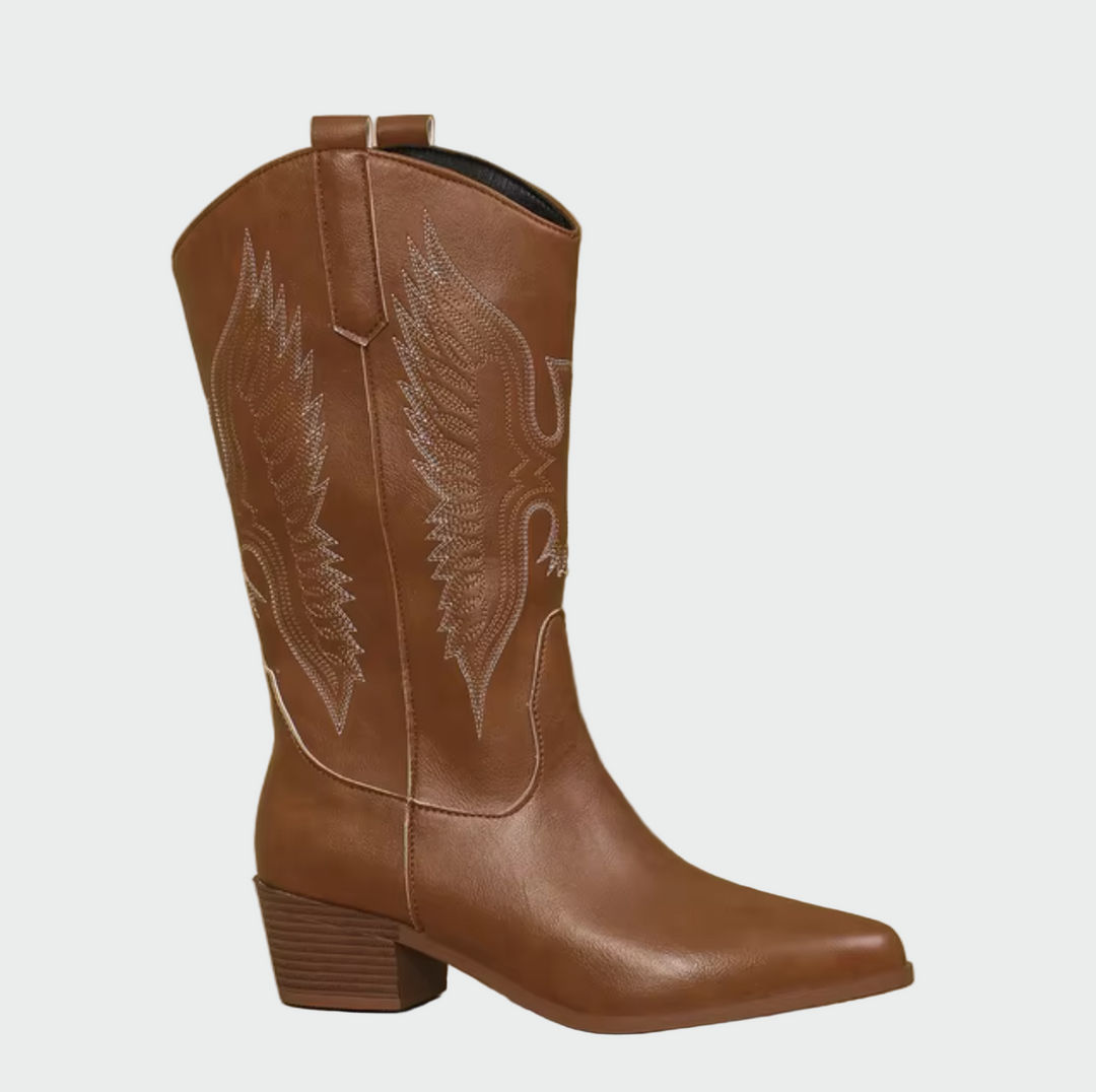Leather Western Cowboy Boots
