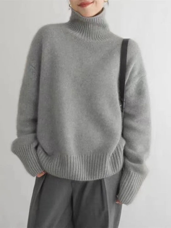 Olivia - High Neck Cashmere Jumper