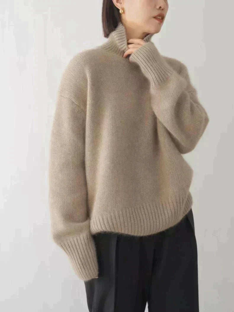 Olivia - High Neck Cashmere Jumper