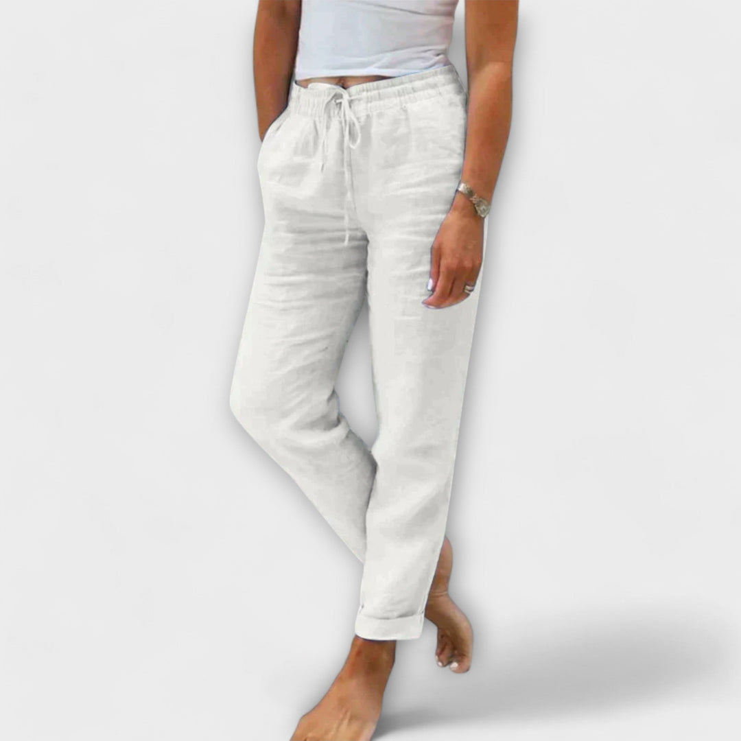 Stacy - Light Linen Trousers