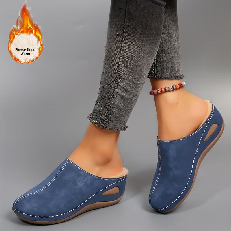 Evelyn - Cozy Slip-On Loafers with Fleece Lining