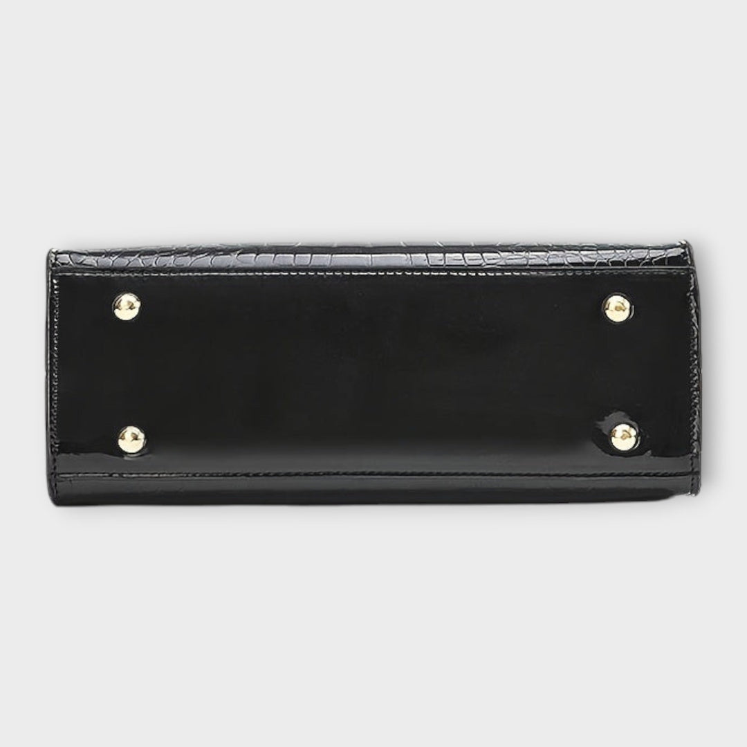 Olívia -  Shiny Crocodile Skin Pattern Handbag