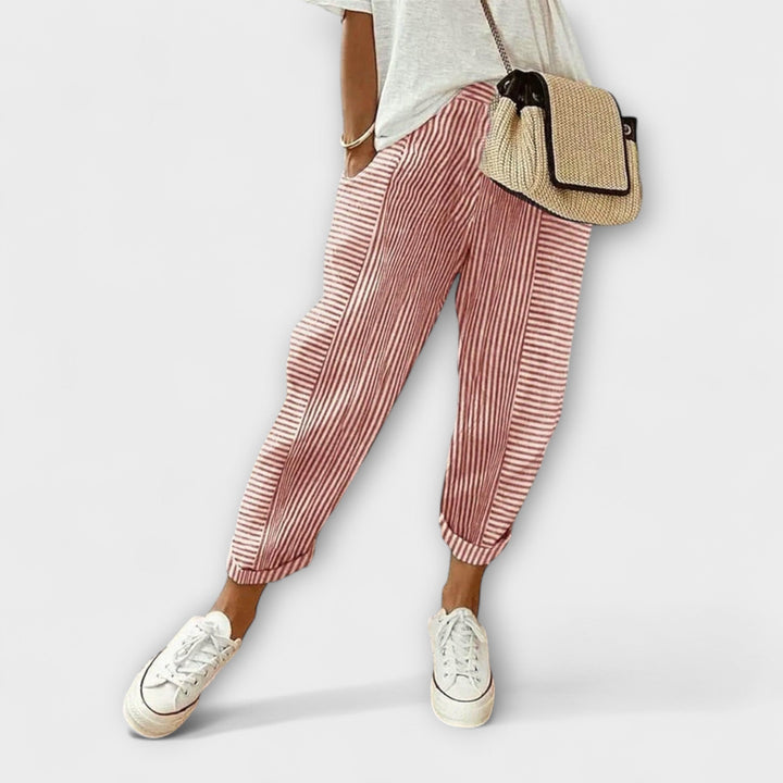 Sanne – Comfortable Striped Pants