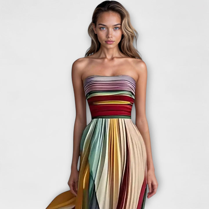 Flora – Colourful Sleeveless Dress