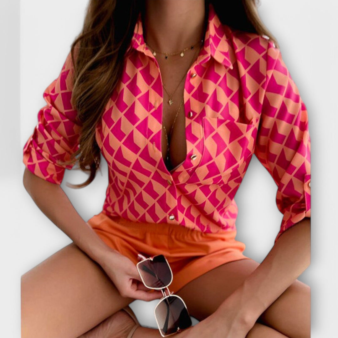 Velmira – Blouse with Classic Collar